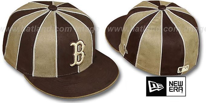Red Sox 'SUEDE 12-PACK' Brown-Wheat Fitted Hat by New Era
