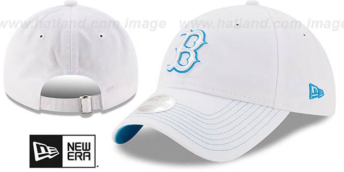 Red Sox 'WOMENS POP PREFERRED PICK STRAPBACK' White-Blue Hat by New Era