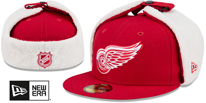 Red Wings 'CLASSIC DOGEAR' Red Fitted Hat by New Era