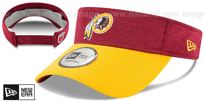 Redskins '18 NFL STADIUM' Burgundy-Gold Visor by New Era