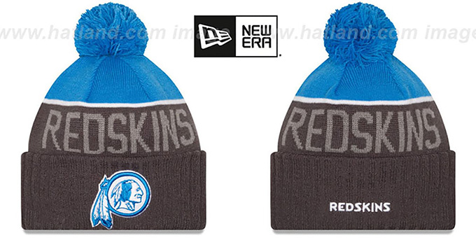 Redskins '2015 STADIUM' Charcoal-Blue Knit Beanie Hat by New Era