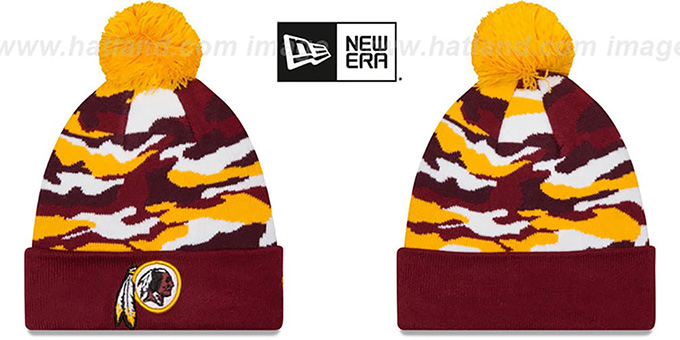 Redskins 'CAMO CAPTIVATE' Knit Beanie Hat by New Era