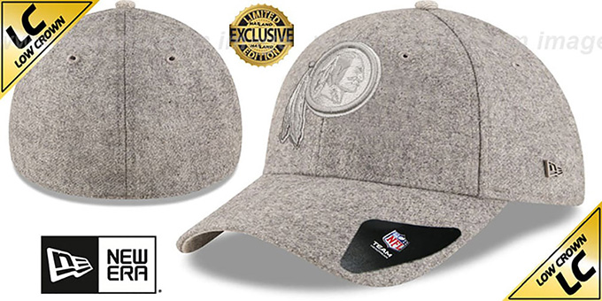 Redskins 'EK MELTON FABRIC MIX' Grey Hat by New Era