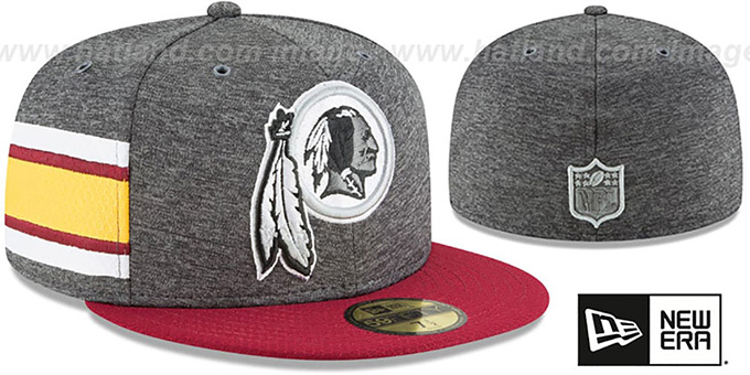 Redskins 'HOME ONFIELD STADIUM' Charcoal-Burgundy Fitted Hat by New Era