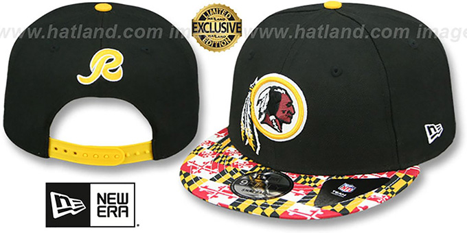 Redskins 'MARYLAND-FLAG SNAPBACK' Black Hat by New Era