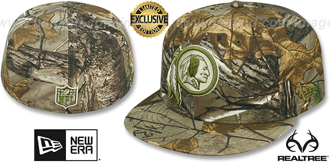 Redskins 'NFL TEAM-BASIC' Realtree Camo Fitted Hat by New Era