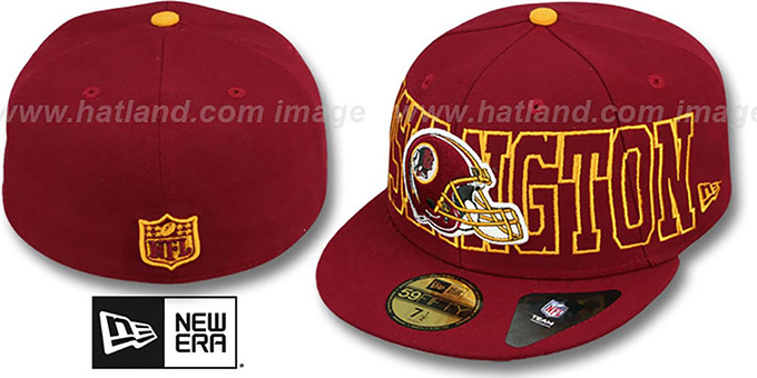 Redskins 'NFL WRAP-IT-UP' Burgundy Fitted Hat by New Era