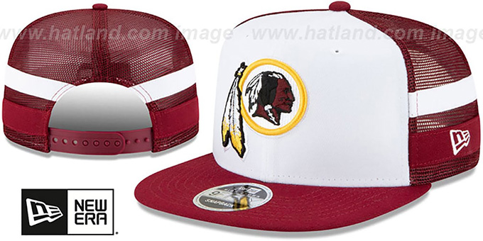 Redskins 'SIDE-STRIPED TRUCKER SNAPBACK' Hat by New Era