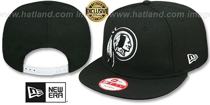 Redskins 'TEAM-BASIC SNAPBACK' Black-White Hat by New Era