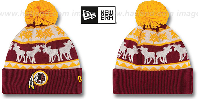 Redskins 'THE-MOOSER' Knit Beanie Hat by New Era
