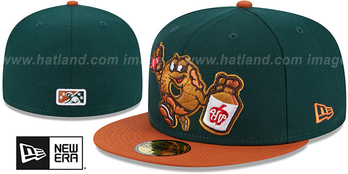 Renegades 'THEME NIGHT' Green-Burnt Orange Fitted Hat by New Era