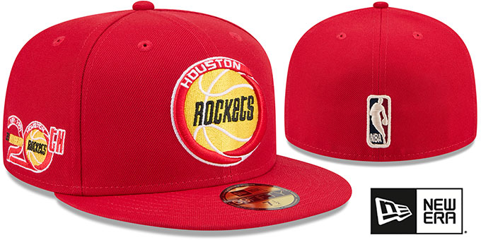 Rockets '20TH ANNIVERSARY SIDE-PATCH' Red Fitted Hat by New Era