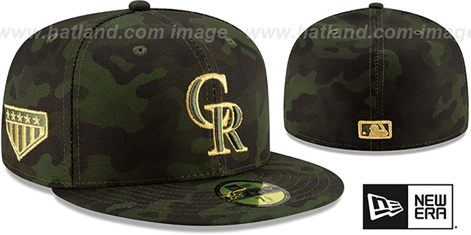 Rockies 2019 ARMED FORCES 'STARS N STRIPES' Hat by New Era