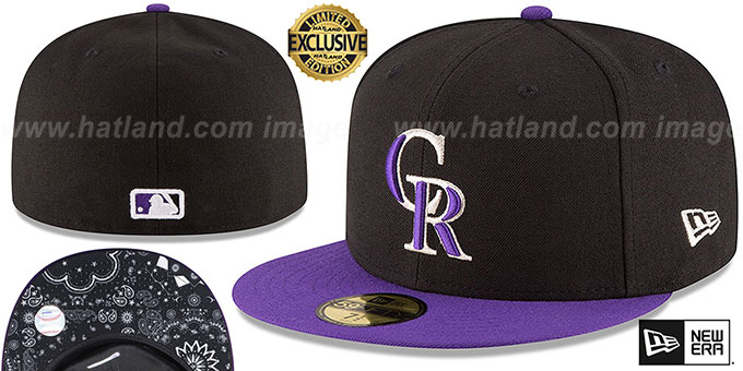 Rockies ALTERNATE 'BLACKDANA BOTTOM' Fitted Hat by New Era