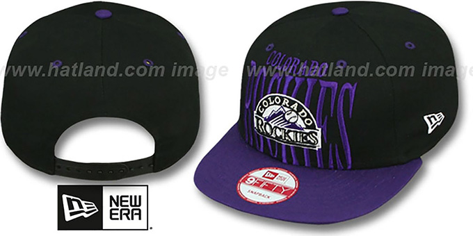Rockies 'STEP-ABOVE SNAPBACK' Black-Purple Hat by New Era