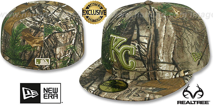 Royals 'MLB TEAM-BASIC' Realtree Camo Fitted Hat by New Era