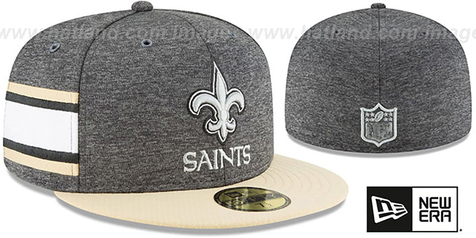 Saints 'HOME ONFIELD STADIUM' Charcoal-Gold Fitted Hat by New Era