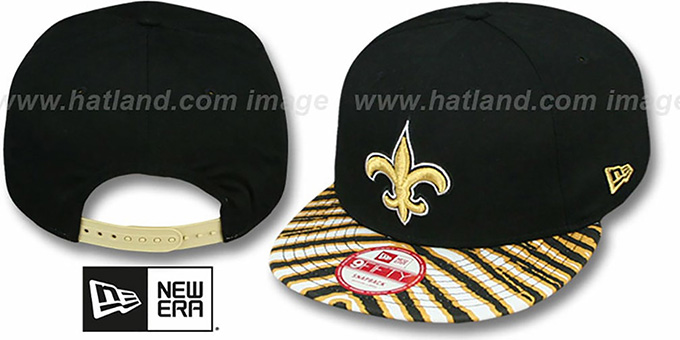 Saints 'NFL ZUBAZ SNAPBACK' Black Hat by New Era
