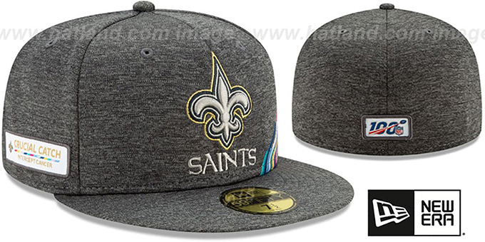 Saints 'ONFIELD CRUCIAL CATCH' Grey Fitted Hat by New Era