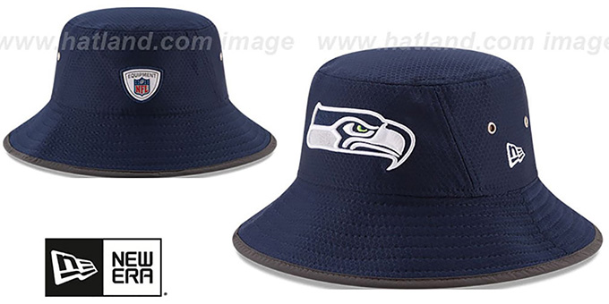 Seahawks '2017 NFL TRAINING BUCKET' Navy Hat by New Era
