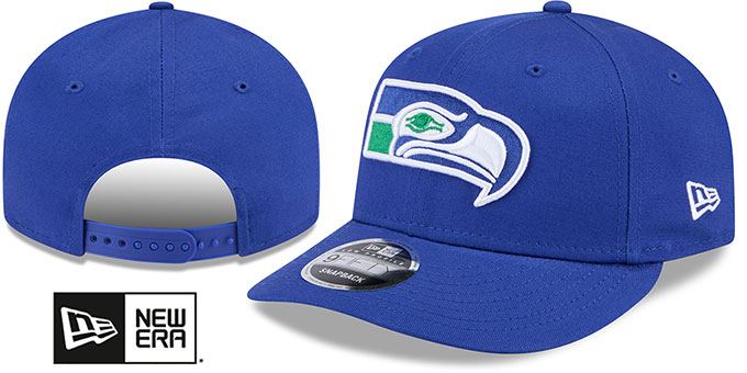 Seahawks 'LOW-CROWN TEAM-BASIC SNAPBACK' Royal Hat by New Era