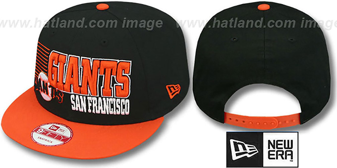 SF Giants '2T BORDERLINE SNAPBACK' Black-Orange Hat by New Era