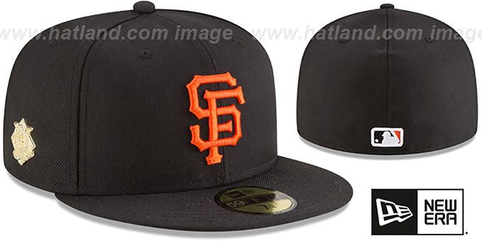 SF Giants 'GILDED TURN' Black Fitted Hat by New Era