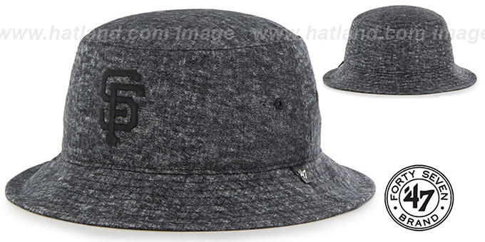 SF Giants 'LEDGEBROOK BUCKET' Black Hat by Twins 47 Brand