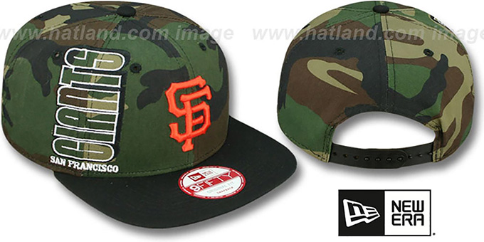 SF Giants 'RALLYMARK SNAPBACK' Army-Black Hat by New Era