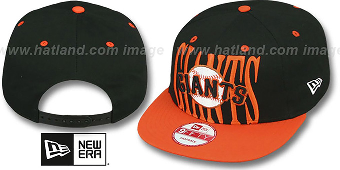 SF Giants 'STEP-ABOVE SNAPBACK' Black-Orange Hat by New Era