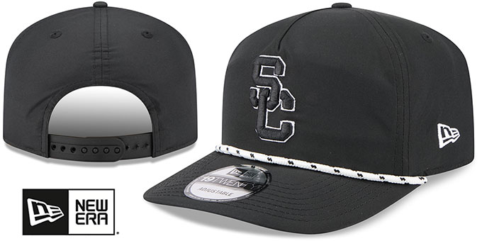 Southern Cal '1920 ROPE SNAPBACK' Black-White  Hat by New Era