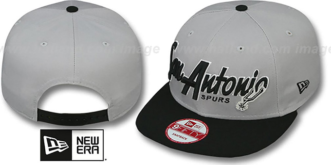 Spurs 'SNAP-IT-BACK SNAPBACK' Grey-Black Hat by New Era