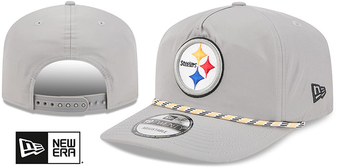 Steelers '1920 ROPE SNAPBACK' Grey Hat by New Era