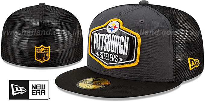 Steelers '2021 NFL TRUCKER DRAFT' Fitted Hat by New Era