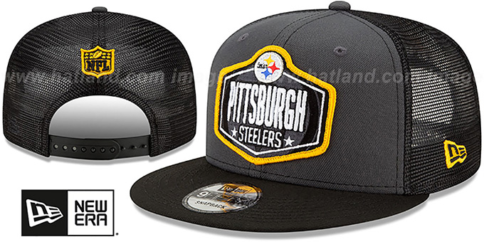 Steelers '2021 NFL TRUCKER DRAFT SNAPBACK' Hat by New Era
