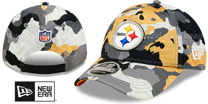 Steelers '2022 CAMO NFL TRAINING CAMP STRETCH-SNAP' Hat by New Era