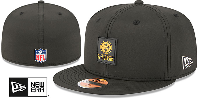 Steelers '2025 HOT WEATHER NFL SIDELINE' Black Fitted Hat by New Era