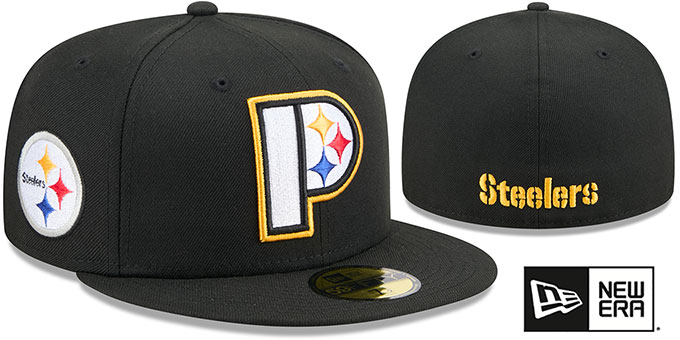 Steelers 'DECEPTOR' Black Fitted Hat by New Era