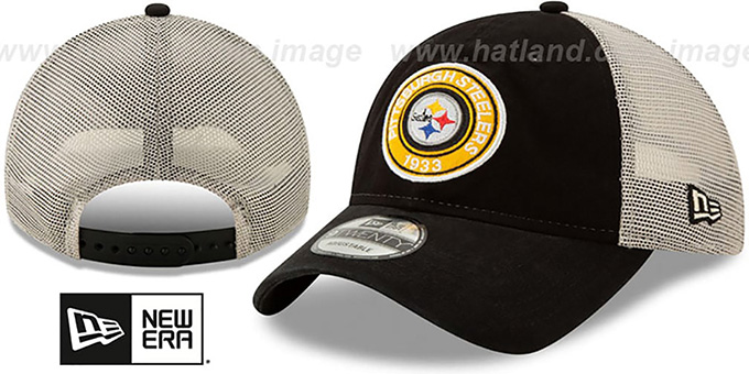 Steelers 'ESTABLISHED CIRCLE TRUCKER SNAPBACK' Hat by New Era