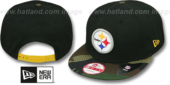 Steelers 'NFL CAMO-BRIM SNAPBACK' Adjustable Hat by New Era