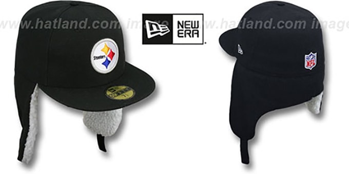 Steelers 'NFL-DOGEAR' Black Fitted Hat by New Era
