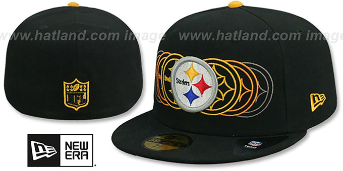 Steelers 'STOP MOTION' Black Fitted Hat by New Era