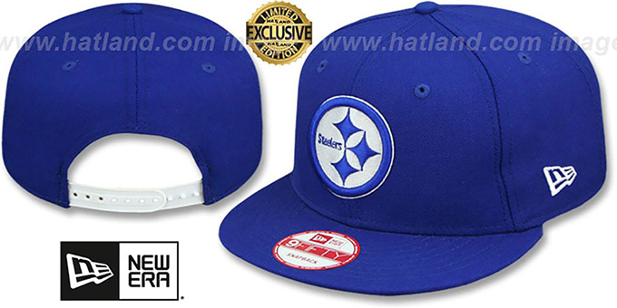 Steelers 'TEAM-BASIC SNAPBACK' Royal-White Hat by New Era