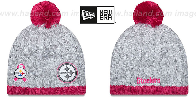 Steelers 'WOMENS 2015 BCA' Knit Beanie Hat by New Era