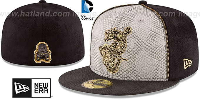 Suicide Squad 'KILLER CROC' Grey-Black Fitted Hat by New Era