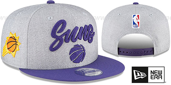 Suns 'ROPE STITCH DRAFT SNAPBACK' Grey-Purple Hat by New Era