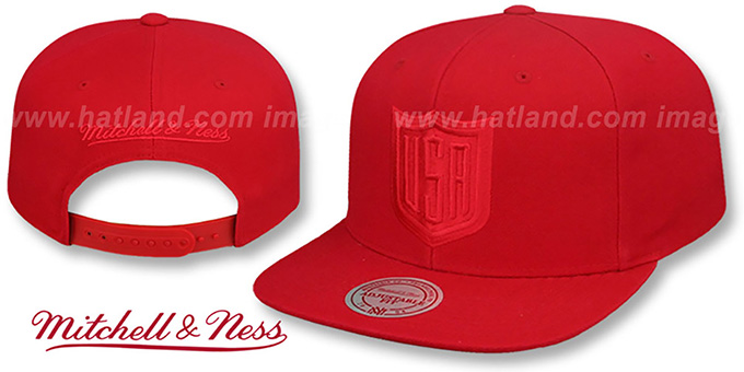 Team USA 'WORLD CUP HOCKEY SNAPBACK' Red Hat by Mitchell and Ness