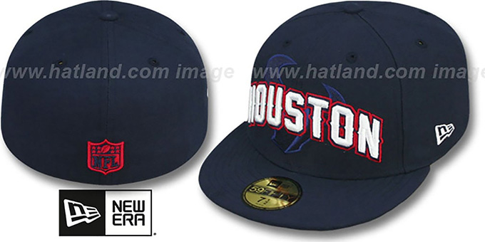 Texans 'NFL ONFIELD DRAFT' Navy Fitted Hat by New Era