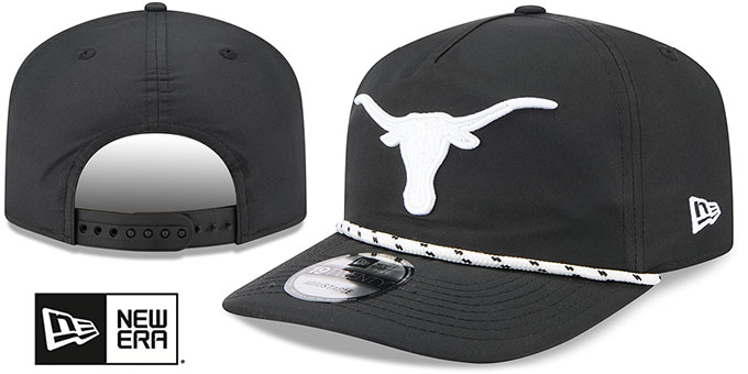 Texas '1920 ROPE SNAPBACK' Black-White  Hat by New Era