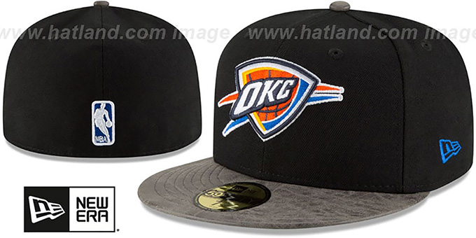 Thunder 'RUSTIC-VIZE' Black-Grey Fitted Hat by New Era
